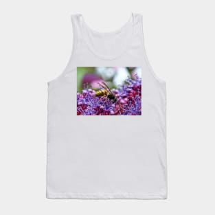 Wasp on a Purple Hydrangea Tank Top